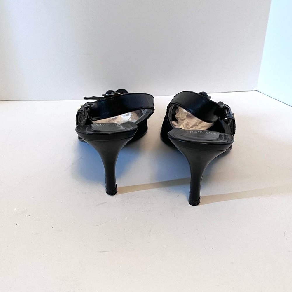 Stuart Weitzman Janet Black Mesh And Leather Slin… - image 5